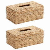 vidaXL Tissue Doos Deksels 2 pcs Waterhyacint 27.5 x 16.5 x 14 cm