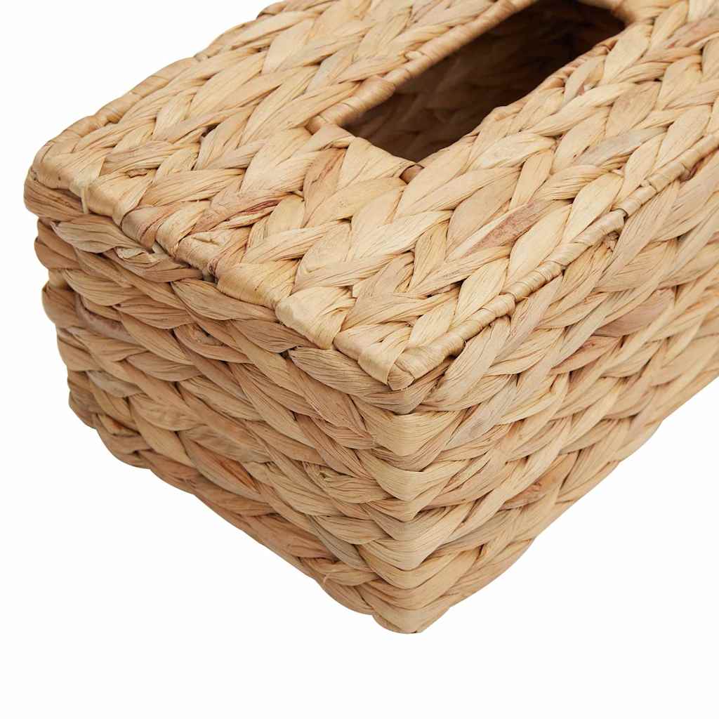 vidaXL Tissue Doos Deksels 2 pcs Waterhyacint 27.5 x 16.5 x 14 cm