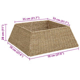 vidaXL Kerstboomkraag Bruin 70 x 70 x 28 cm Zeegras