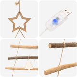 vidaXL Kerstboom Naturel 90 cm massief essenhout