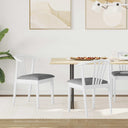 vidaXL Dining Chair 2 pcs Light Brown and Light Solid Rubberwood