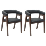 vidaXL Dining Chairs 2 pcs Light Brown 54 x 57 x 73 cm Solid Rubberwood