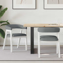 vidaXL Dining Chairs 2 pcs Light Brown 54 x 57 x 73 cm Solid Rubberwood