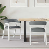 vidaXL Dining Chairs 2 pcs Light Brown 54 x 57 x 73 cm Solid Rubberwood