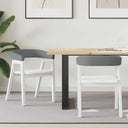 vidaXL Dining Chairs 2 pcs Light Brown 54 x 57 x 73 cm Solid Rubberwood