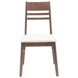 vidaXL Eetstoelen 2 pcs Lichtbruin 43 x 54 x 89 cm Massief Rubberhout