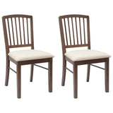 vidaXL Eetstoelen 2 pcs Lichtbruin 50 x 52,5 x 91 cm