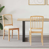 vidaXL Eetstoelen 2 pcs Lichtbruin 50 x 52,5 x 91 cm