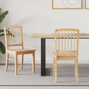 vidaXL Eetstoelen 2 pcs Lichtbruin 50 x 52,5 x 91 cm