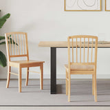 vidaXL Eetstoelen 2 pcs Lichtbruin 50 x 52,5 x 91 cm