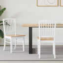 vidaXL Eetstoelen 2 pcs Lichtbruin 50 x 52,5 x 91 cm