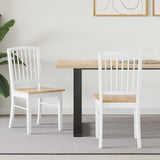 vidaXL Eetstoelen 2 pcs Lichtbruin 50 x 52,5 x 91 cm