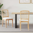 vidaXL Eetstoelen 2 pcs Lichtbruin 50 x 52,5 x 91 cm