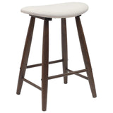 vidaXL Eetstoelen 2 pcs Lichtbruin 46 x 37 x 63 cm Massief Rubberhout