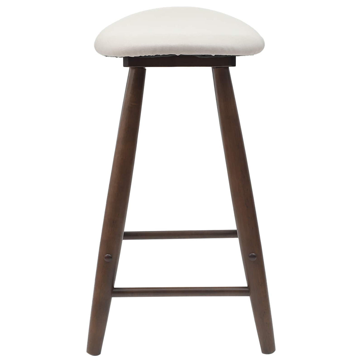 vidaXL Eetstoelen 2 pcs Lichtbruin 46 x 37 x 63 cm Massief Rubberhout