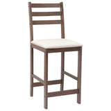 vidaXL Eetstoelen 2 pcs Lichtbruin 40 x 47,5 x 99,5 cm