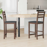 vidaXL Eetstoelen 2 pcs Lichtbruin 40 x 47,5 x 99,5 cm