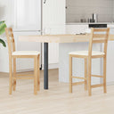 vidaXL Eetstoelen 2 pcs Lichtbruin 40 x 47,5 x 99,5 cm