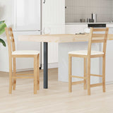 vidaXL Eetstoelen 2 pcs Lichtbruin 40 x 47,5 x 99,5 cm