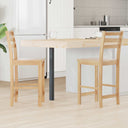 vidaXL Eetstoelen 2 pcs Lichtbruin 40 x 47,5 x 99,5 cm