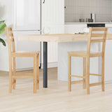 vidaXL Eetstoelen 2 pcs Lichtbruin 40 x 47,5 x 99,5 cm