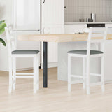 vidaXL Eetstoelen 2 pcs Lichtbruin 40 x 47,5 x 99,5 cm