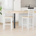 vidaXL Eetstoelen 2 pcs Lichtbruin 40 x 47,5 x 99,5 cm
