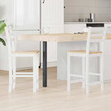 vidaXL Eetstoelen 2 pcs Lichtbruin 40 x 47,5 x 99,5 cm
