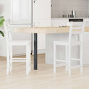 vidaXL Eetstoelen 2 pcs Lichtbruin 40 x 47,5 x 99,5 cm