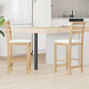 vidaXL Eetstoelen 2 pcs Lichtbruin 40 x 47,5 x 99,5 cm