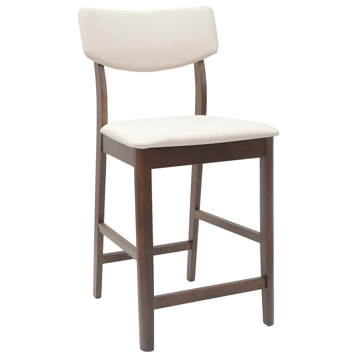 vidaXL Eetstoelen 2 pcs Lichtbruin 48 x 49 x 95 cm Massief Rubberhout