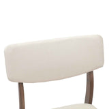 vidaXL Eetstoelen 2 pcs Lichtbruin 48 x 49 x 95 cm Massief Rubberhout