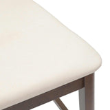 vidaXL Eetstoelen 2 pcs Lichtbruin 48 x 49 x 95 cm Massief Rubberhout