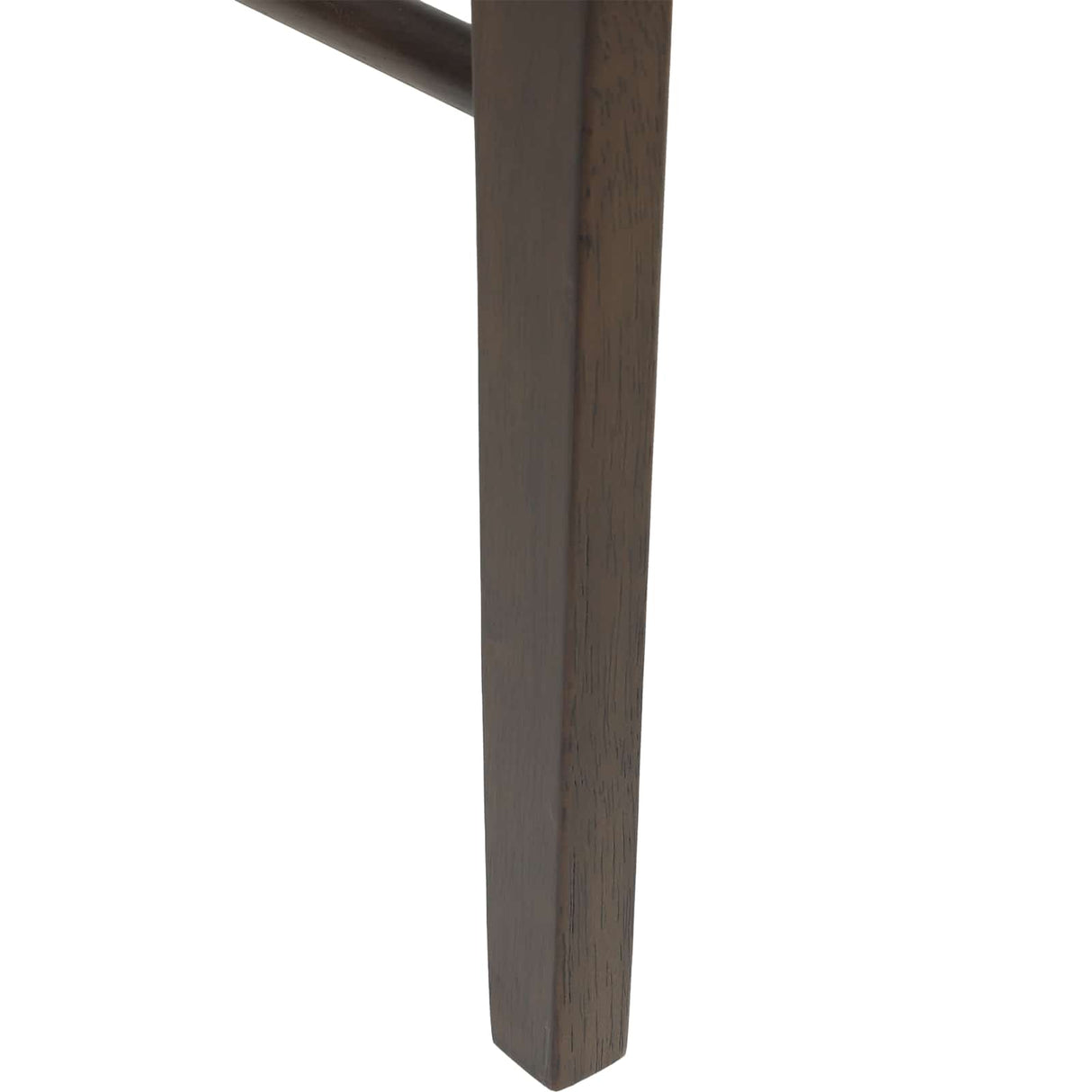 vidaXL Eetkamerstoel 2 pcs Donkerbruin, En, Wit Massief Rubberhout