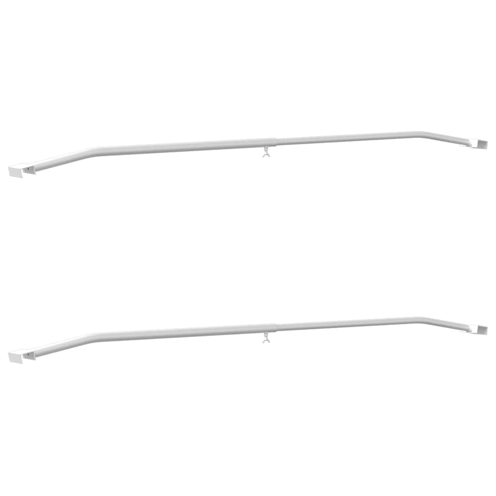 vidaXL Zeilbeugel voor aanhangers 2 pcs Zilver 100-145 cm Aluminium