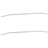 vidaXL Zeilbeugel voor aanhangers 2 pcs Zilver 100-145 cm Aluminium