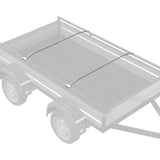 vidaXL Zeilbeugel voor aanhangers 2 pcs Zilver 100-145 cm Aluminium