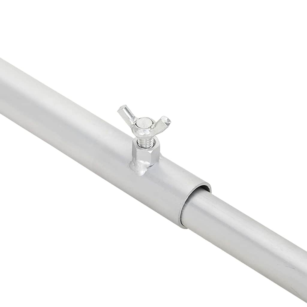 vidaXL Zeilbeugel voor aanhangers 2 pcs Zilver 100-145 cm Aluminium