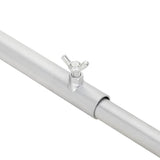 vidaXL Zeilbeugel voor aanhangers 2 pcs Zilver 100-145 cm Aluminium