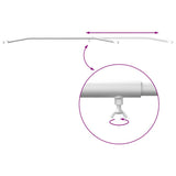 vidaXL Zeilbeugel voor aanhangers 2 pcs Zilver 100-145 cm Aluminium