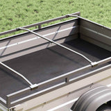 vidaXL Zeilbeugel voor aanhangers 2 pcs Zilver 100-145 cm Aluminium