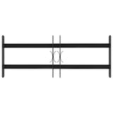 vidaXL Window Security Grille 76 x 30 cm Powder-Coated Steel Black