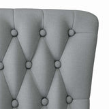 vidaXL Slipperstoel Lichtgrijs 56,5 x 70 x 110 cm Stof