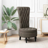 vidaXL Slipperstoel Bruin 56,5 x 70 x 110 cm Kunst Suède Leer
