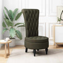 vidaXL Slipperstoel Bruin 56,5 x 70 x 110 cm Kunst Suède Leer