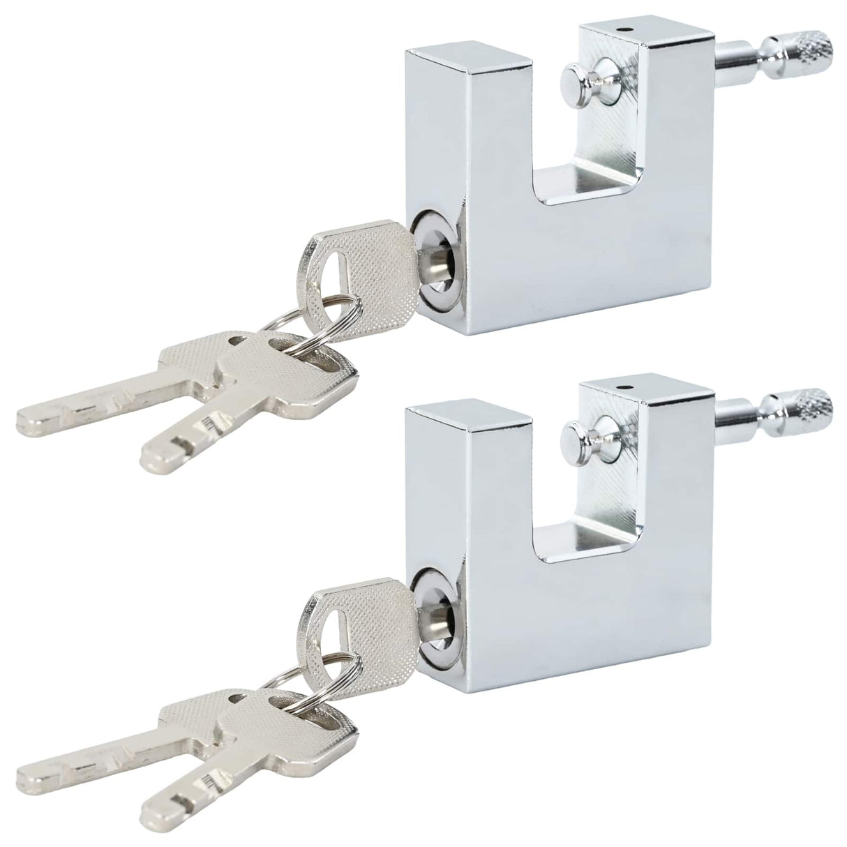 vidaXL Padlock Silver Steel