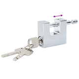 vidaXL Padlock Silver Steel