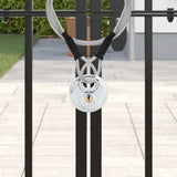 vidaXL Discusloten met sleutels 2 pcs Zilver 6 x 2,3 x 6 cm