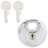 vidaXL Discusloten met sleutels 2 pcs Zilver 6 x 2,3 x 6 cm