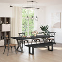 vidaXL Eetbank NOAIN A-vormige poten 180x40x45 cm massief hout